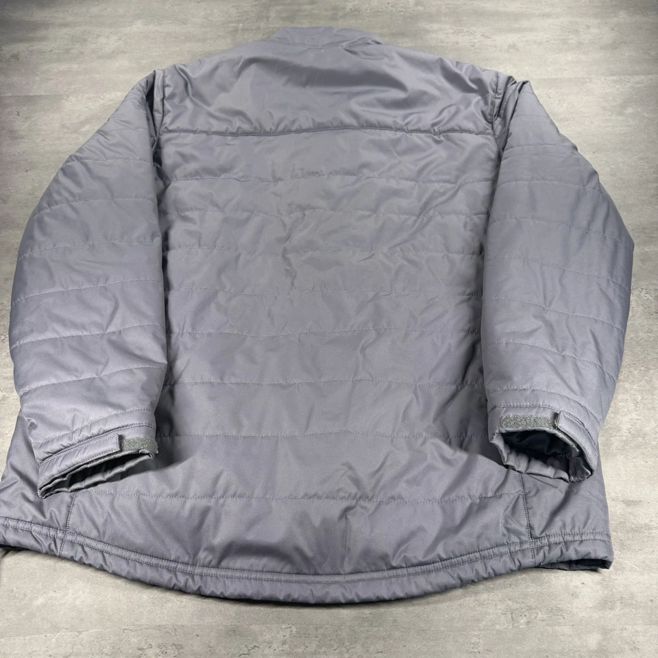 Adidas Wisconsin Badgers Puffer Jacket Mens XL Climastorm Gray Team Player Issue - Image 3 of 4