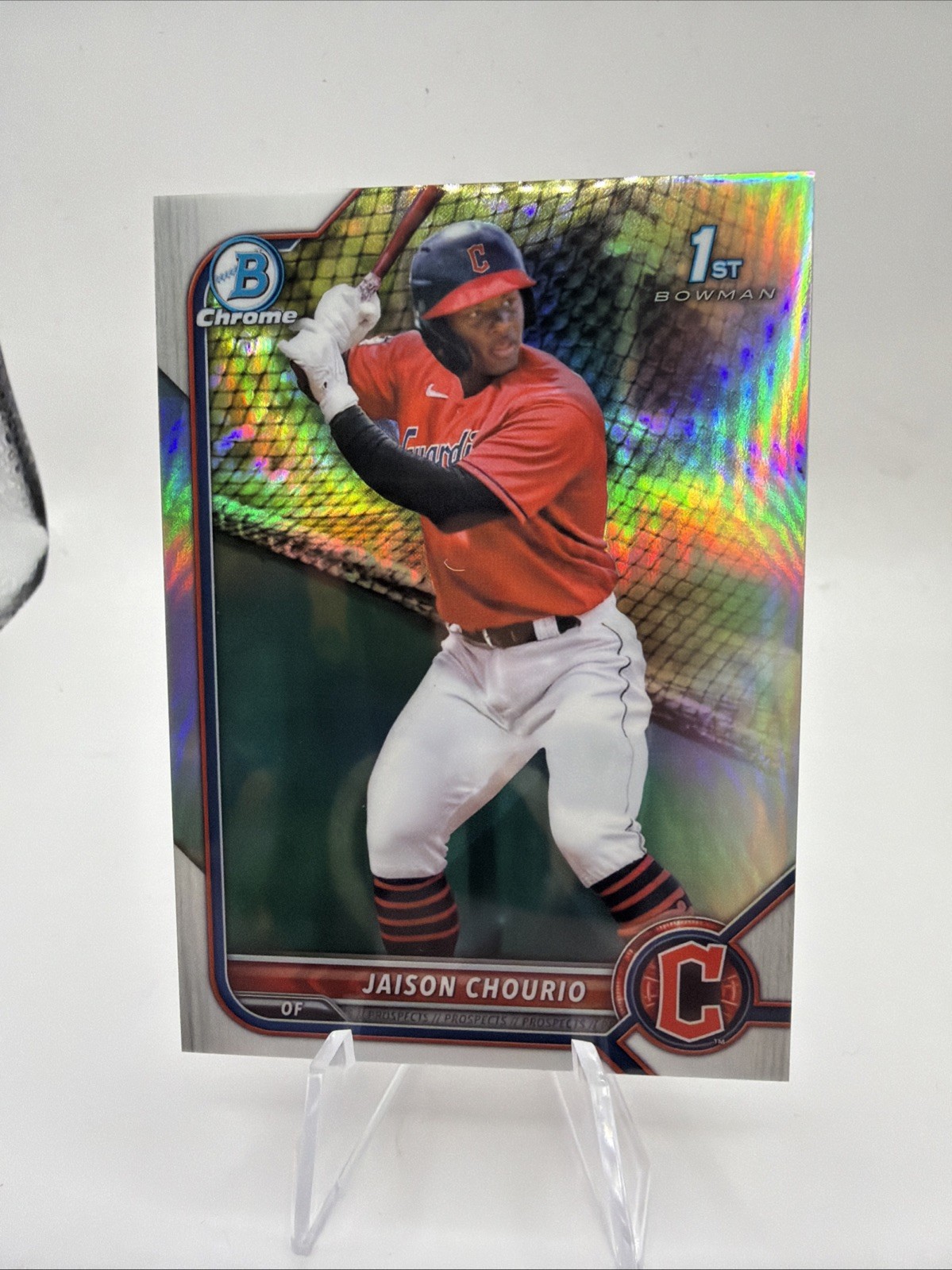 2022 Bowman Chrome Prospects Jaison Chourio 1ST REFRACTOR #/499 SP #BCP-174
