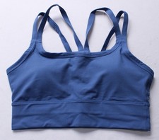 Fabletics Women's Principal Longline Sports Bra EJ3 Classic Indigo Small NWT