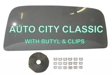 1968 1969 1970 1971 1972 Chevelle Back Glass 2DR Hardtop Grey w/Butyl Clips