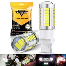 2x AUXBEAM 7440 LED Back Up Reverse Bulbs 6500K White for Cars Trucks Motorcycle