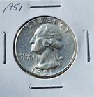 1951 %90 Silver Quarter MS Condition