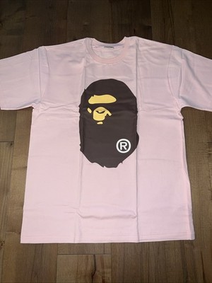 A Bathing Ape BAPE Big Head T-Shirt Pink Size 2XL XXL