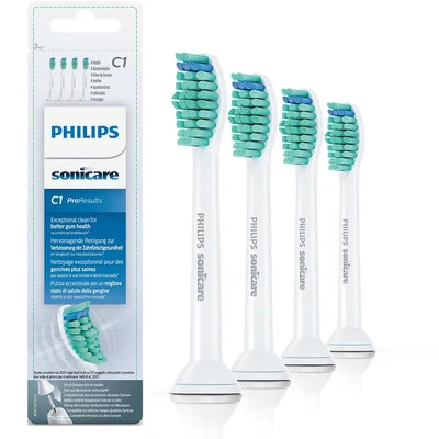 Philips Sonicare C1 ProResults Toothbrush Heads | White | Pack of 4 - Sealed