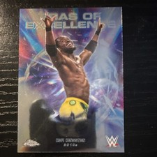 Kofi Kingston Topps Chrome WWE Eras of Excellence Insert Wrestling Trading Card