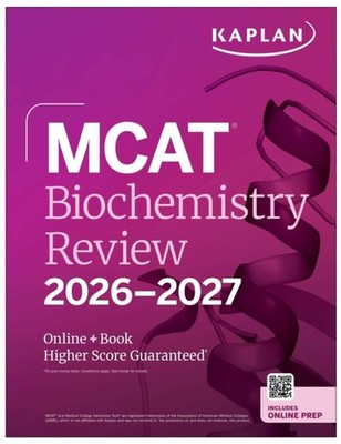 MCAT BIOCHEMISTRY REVIEW 20262027 by KAPLAN TEST PREP Paperback Self Help