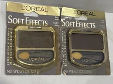 2 L'oreal Soft Effects Eye Color Shadow - Bark Matte - 0.08 oz