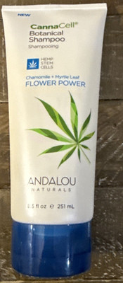 Andalou Naturals CannaCell Vitamin Botanical Shampoo Chamomile Myrtle Leaf 8.5oz