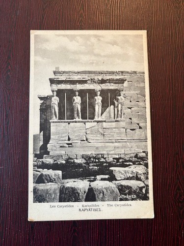 AK-Athen-Griechenland-Die Karyatiden-Karnalides-Vintage