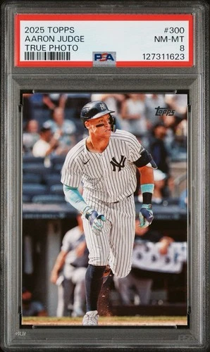 2025 Topps Aaron Judge True Photo PSA 8 MVP NY Yankees #300