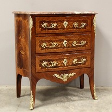 Commode d'époque Napoleon III - en marqueterie - 19ème siècle