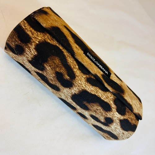 #8321 DOLCE BAGGANA LEOPARD CHEETAH ANIMAL PRINT EYE GLASS CASE - Picture 8 of 10