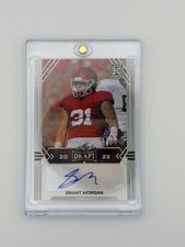 Leaf 2022 Draft Autographs Grant Morgan Rookie Football Card #BA-GM1. rookie card picture
