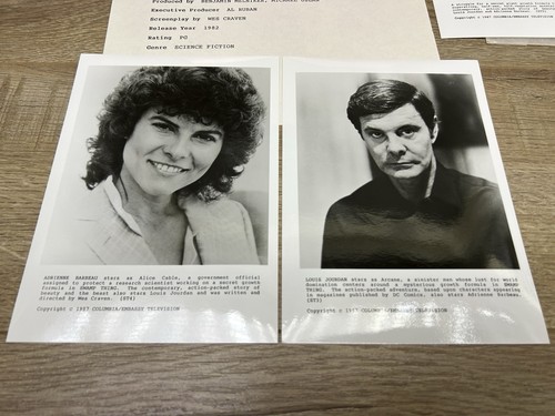 Vintage 1987 Swamp Thing Movie Promo Photo Stills Marketing Press Kit - Picture 3 of 8