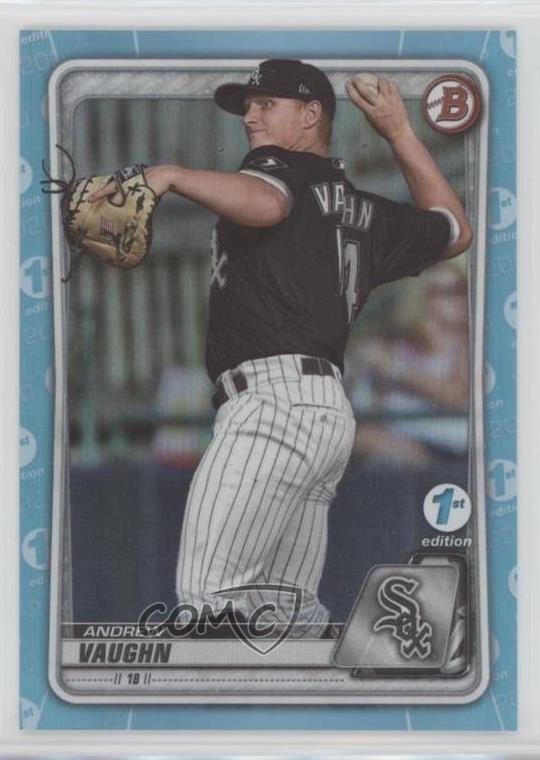 2020 Bowman Draft 1st Edition Sky Blue Foil Andrew Vaughn #BD-153 0he2