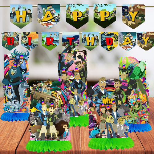 WILD KRATTS TABLEWARE birthday party supplies favor centerpiece decoration theme - Picture 41 of 73