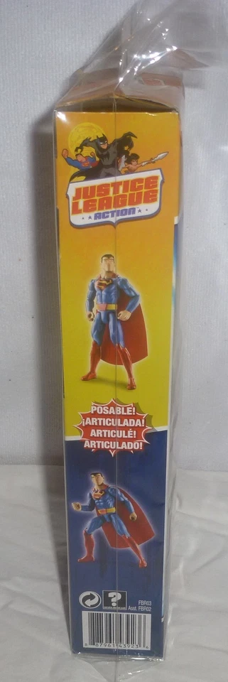 Figura de Superman de 12" de acción de la Liga de la Justicia de DC Comics sin usar, en caja Foto 3 de 4