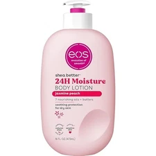 eos Shea Better Body Lotion- Jasmine Peach, 24-Hour Moisture Skin Care,