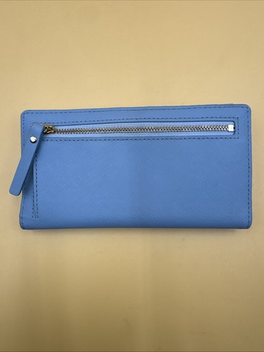 Kate Spade New York WLROO145 Leder-Geldbörse mit Doppelfaltung - hellblau - siehe Bilder - Bild 3 von 6