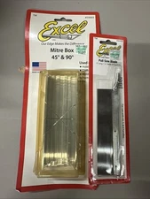 Excel Blades Metal Mitre Box Set and Razor Pull Saw Blade - Small 6–No Handle