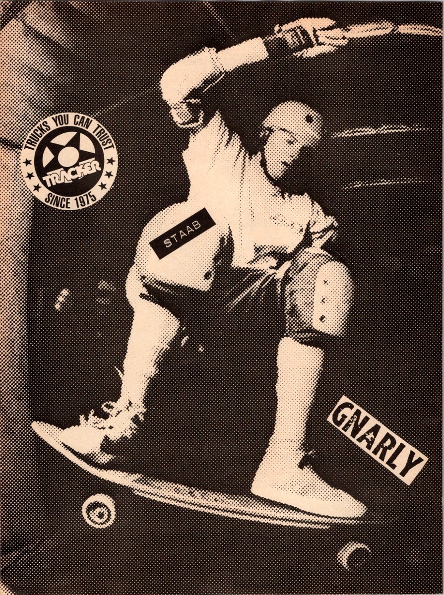 1989 Steve Douglas Schmitt Stix & STAAB Tracker Print Ad • 80s