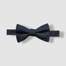 Ryan Seacrest Distinction Men's Blue Silk Landon Plaid Pre-Tied Bow Tie