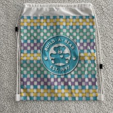 Build-A-Bear Workshop Pastel Cinch Backpack. Adjustable Straps Great Condition