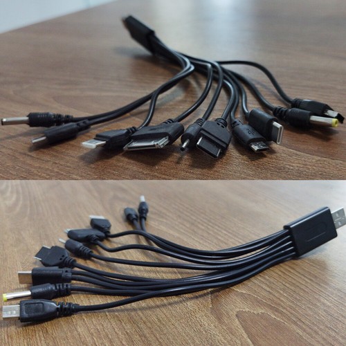 Uniwersalny kabel ładujący USB 10 w 1, wielofunkcyjny kabel zasilający do zestawu głośnomówiącego - Zdjęcie 7 z 7
