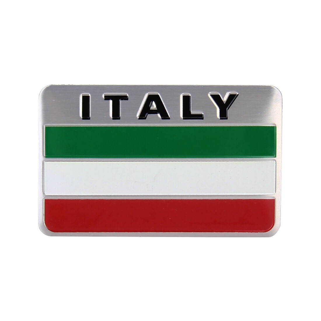 Italien Italy Fahne Flagge Logo Alu 3D Logo Aufkleber Emblem Auto Motorrad Boot