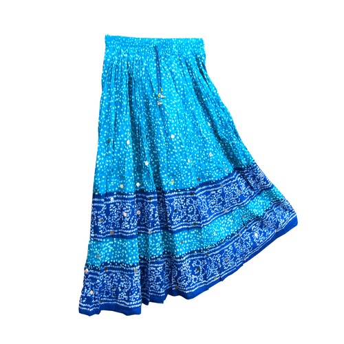 Summer Long Skirt Boho Hippy Bohemian Full Lenth Drawstring Women Ladies Girls - Picture 2 of 5