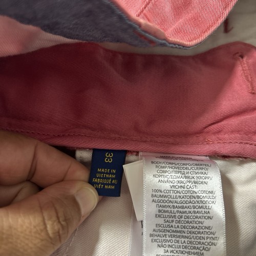 Polo Ralph Lauren Chino Shorts Men 33 x 10” Relaxed Fit Flat Nantkt Red - Picture 11 of 14
