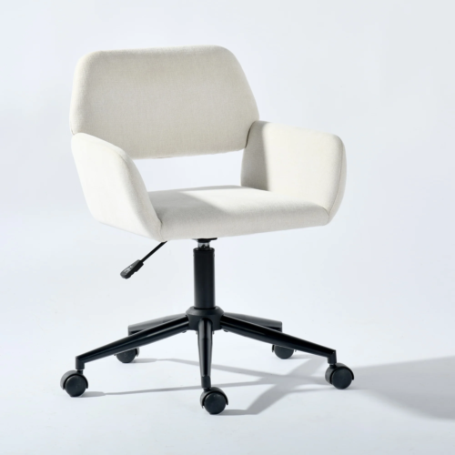 Height Adjustable Swivel Desk Office Chair - Wheels, Comfy Task Chair for Home