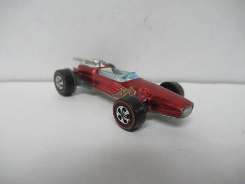 1969 Hot Wheels Redline Red Brabham Repco F1 - White Interior - Picture 3 of 10