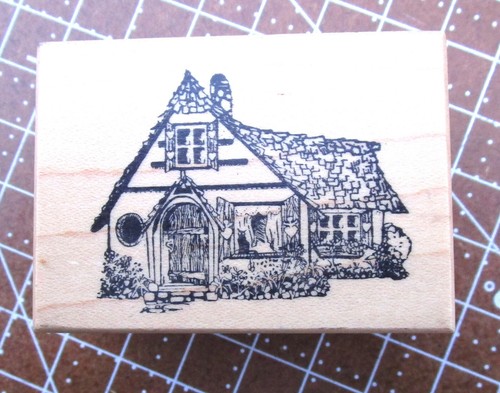 PSX Country Cottage Rubber Stamp D-782 circa 1988 - Picture 1 of 3