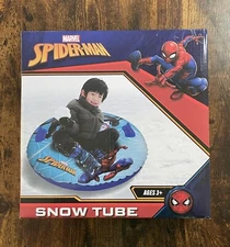 Marvel Spiderman Inflatable Snow Tube~33”diameter~264 lb Weight limit~New In Box