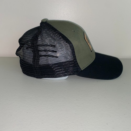 Gorra de pesca de lubina camionero Snapback verde negra - Imagen 4 de 6