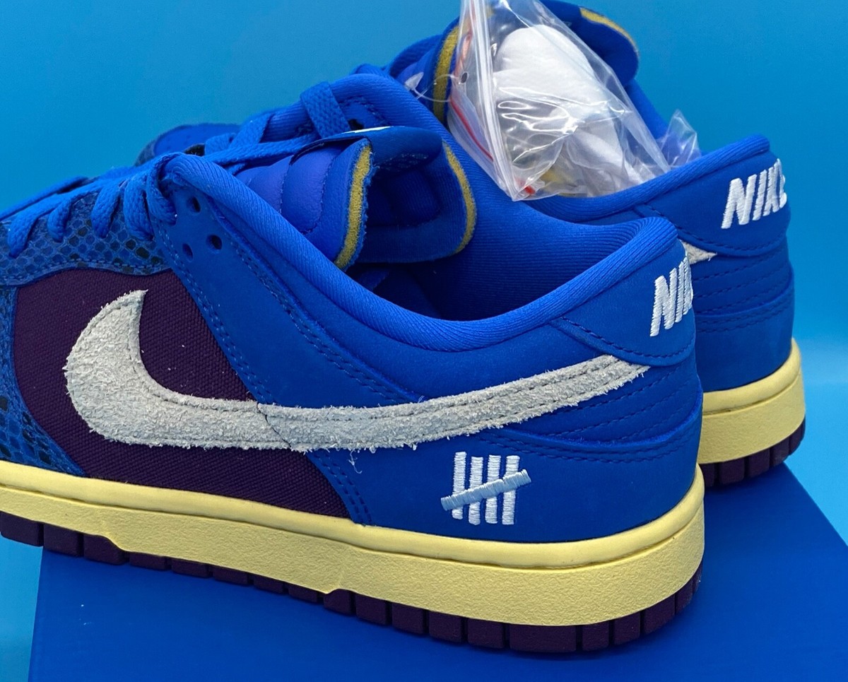 Nike x Undefeated Dunk vs AF1 Low Blue Purple Sail Snake Sz