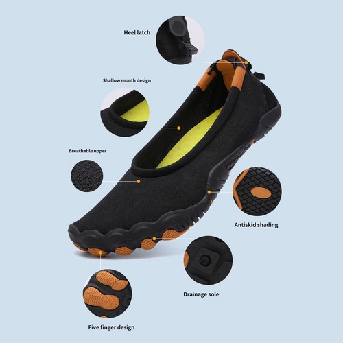 Herren Damen Barfußschuhe Wassersportschuhe BadeschuheWasserschuhe Aquaschuhe DE - Bild 3 von 21