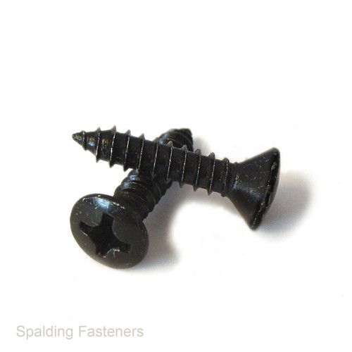 200g Assorted Black Raised Countersunk Pozi Self Tapping Screws - Picture 1 of 2