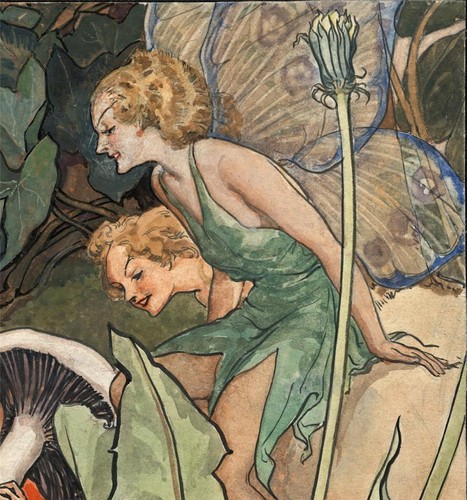 Percival John Walford (1893-1978) Watercolour Painting - Elves & Fairies - Photo 4 sur 12