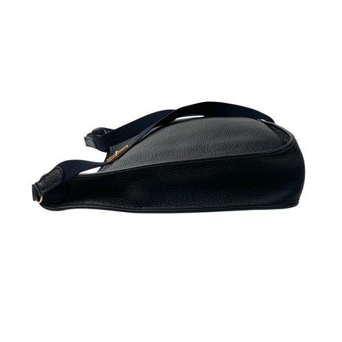 Hermes HERMES Women's Vespa PM Black Shoulder Bag □A Stamp - Picture 4 of 19