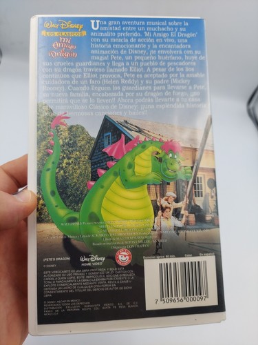 Pete's Dragon (Mi Amigo El Dragon) 1977 Spanish Version VHS Hard Case Disney - Picture 3 of 7
