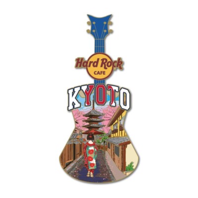 Hard Rock Cafe Kyoto Limited City Tee Guitar Pin KYOTO Pin