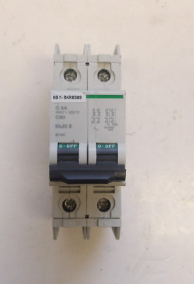 SCHNEIDER ELECTRIC P/N: 60140 240V MINIATURE CIRCUIT BREAKER MULTI 9 C60 C5A