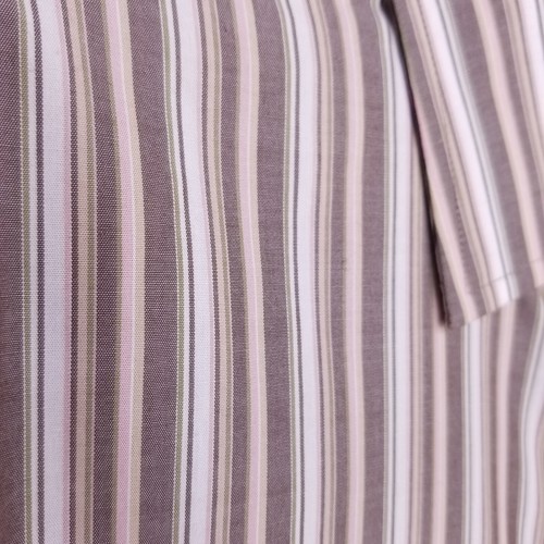 Banana Republic Herren LARGE braun pink weiß bügelfrei Slim Fit geknöpftes Hemd 2011 - Bild 4 von 15