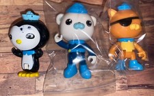 3 Octonauts Figures Barnacles  Kwazzi Eyepatch Cat  Peso Figures
