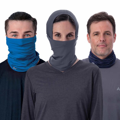 5X 3PK Arctic Cool Cooling Face Gaiter ,unisex Adult,grey Blue Black (total 15) - Picture 10 of 19