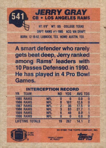 S8R1: 1991 Topps Football Card #s 321-602 - Picture 347 of 441