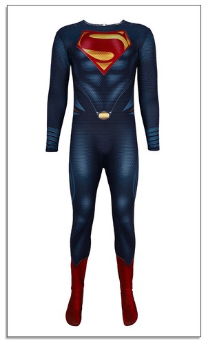 Halloween Cosplay Superman: Man of Steel Clark Kent Stage Show Costume Set HOT - Picture 12 of 17