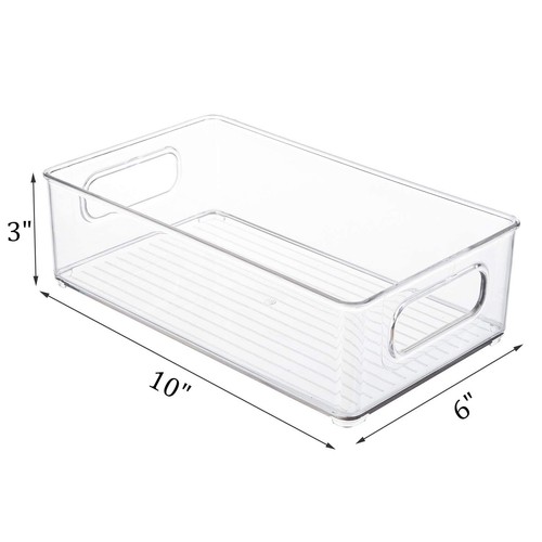 6 Pack Storage Bins Pantry Plastic For Refrigerator Countertop Cabinet - Bild 2 von 7